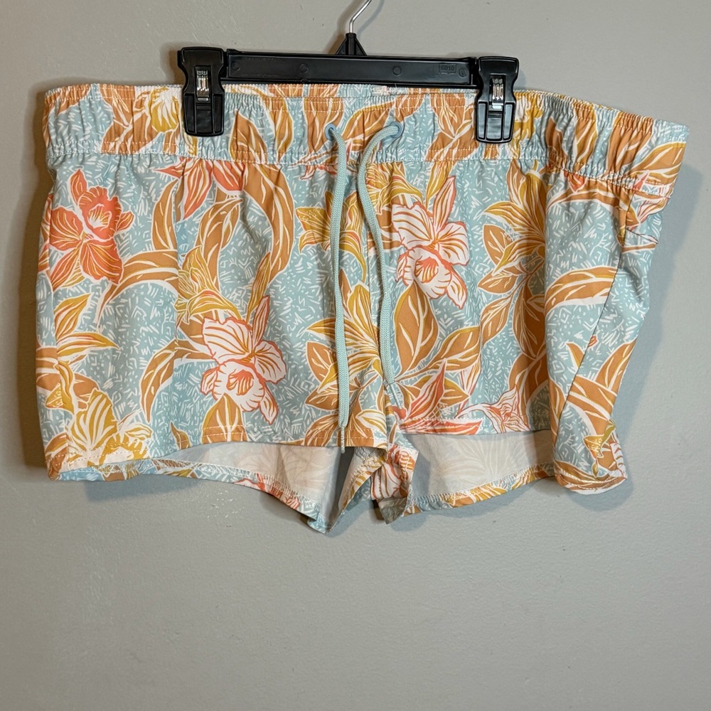 3 for $10! Roxy High Orange and Blue Floral Shorts